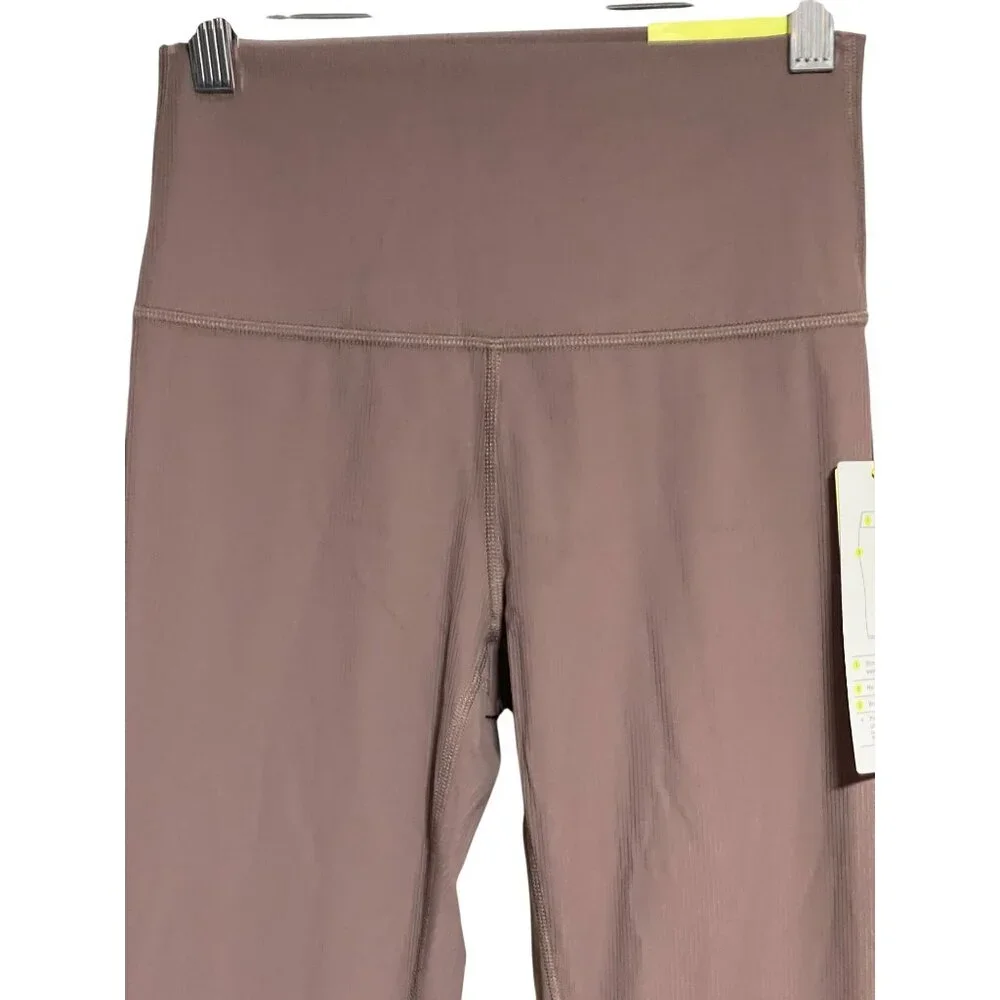 All In Motion Every Day Soft High Rise 7/8 Ribbed Legging Womens XS Light Brown